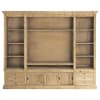 Bücherregal/TV-Lowboard aus recycling-Kiefernholz massiv